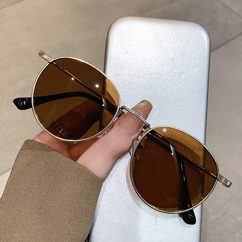 GM LUMIAS Runde Metallrand Sonnenbrille Vintage Trendy Mode Männer Frauen Outdoor Sonnenbrille Retro Marke Design Casual Decor Shades