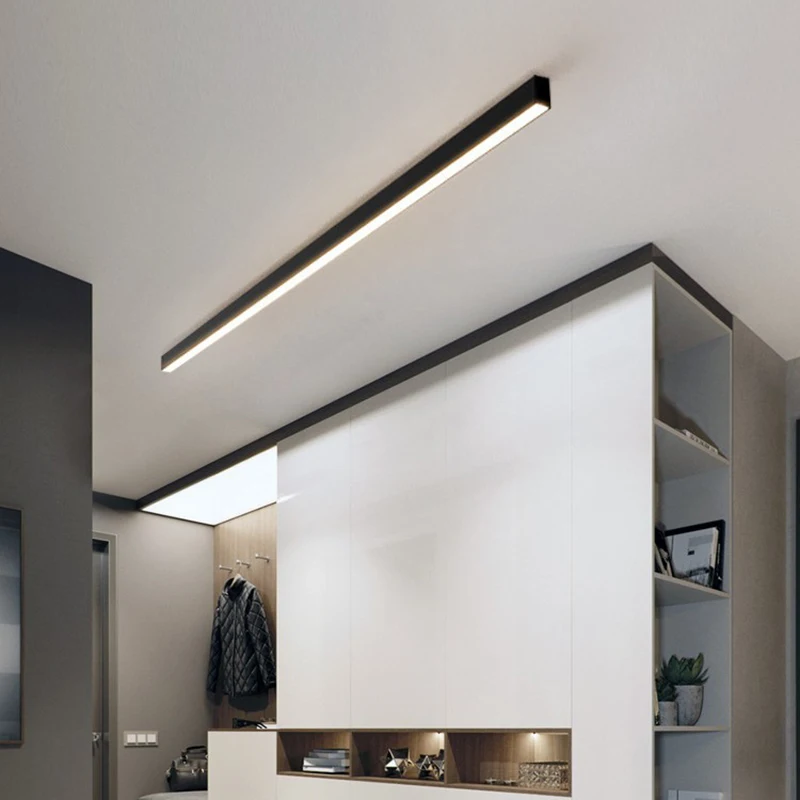 LED Long Strip Light 80CM Ceiling Light Modern Living Room Hallway Balcony Cloakroom Office Shop Indoor Lighting Ceiling Lamps