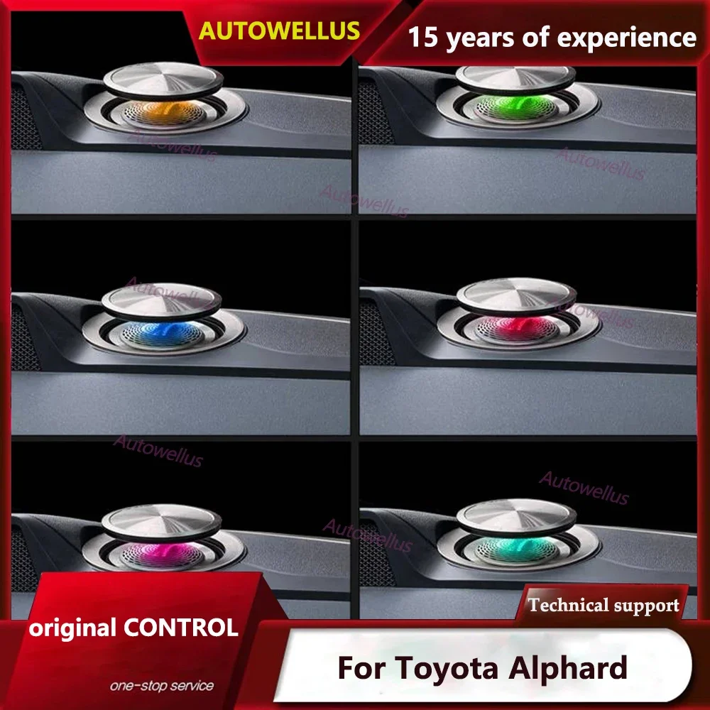 

Для Toyota Alphard 2016-2021 подъемный твитер динамик окружающий свет подвесной инструмент электрический тройной звуковой сигнал управление через приложение светодиод