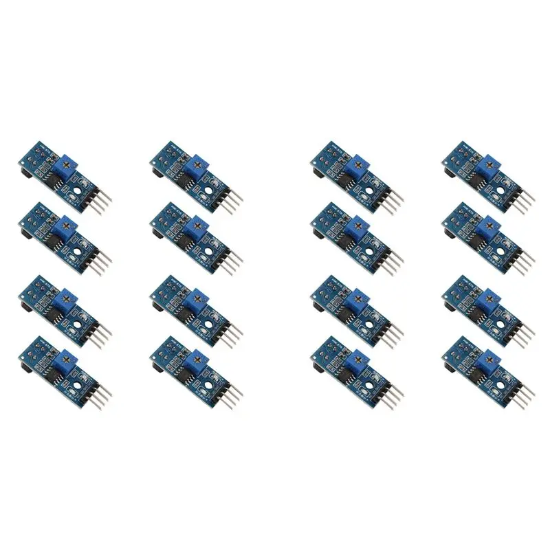N82R 16Pcs TCRT5000 Infrared Reflective Sensor IR Photoelectric Switch Barrier Line Track Module For Arduino Smart Car Robot