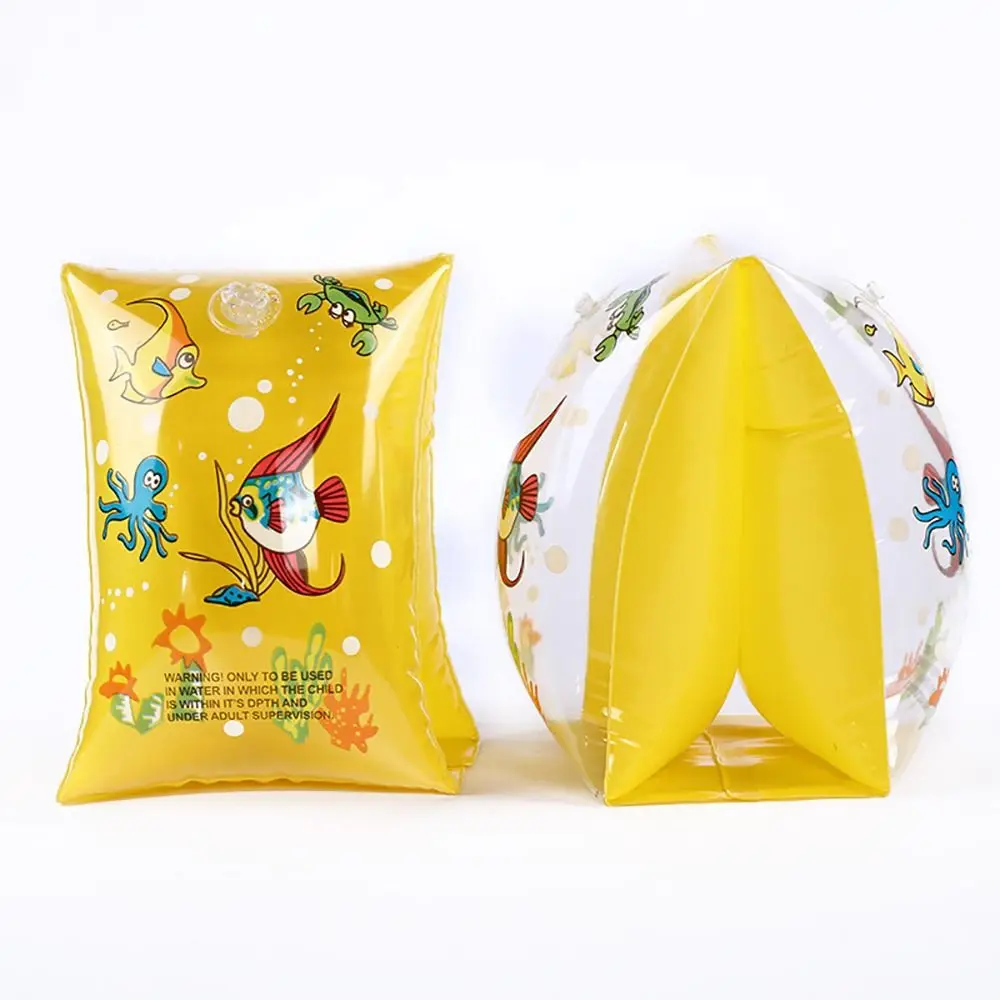 2x Creative Comfortable To Wear Inflatable Arm Bands Thicken PVC Sporting Goods Swimming Arm Bands Swim Accessory Pool