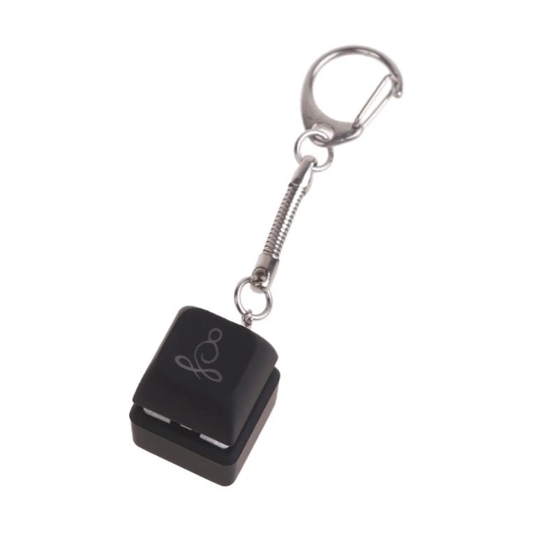 Q5WA 1PC RGB LED Mechanischer Tastaturschalter Keychain Leuchten Sie die Backbeleuchtung Tastatur -Tastatur -Test