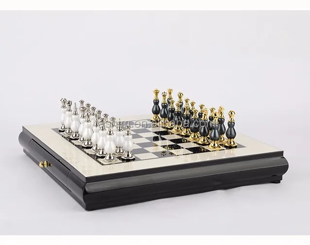 Chess Board Wood With Chess For Home Decoration Chess Board