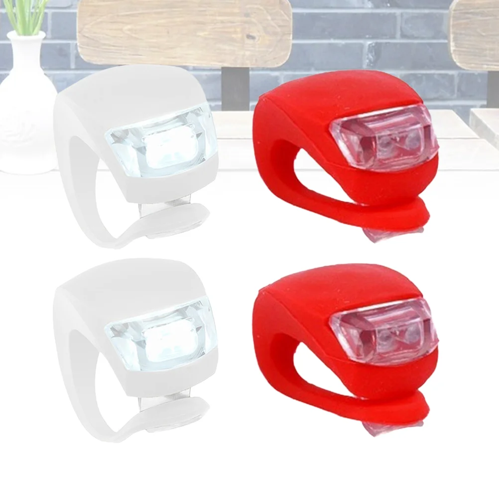 4 Pcs Bicycle Accessories Bright Lights Bike Water Proof Lamp Waterproof