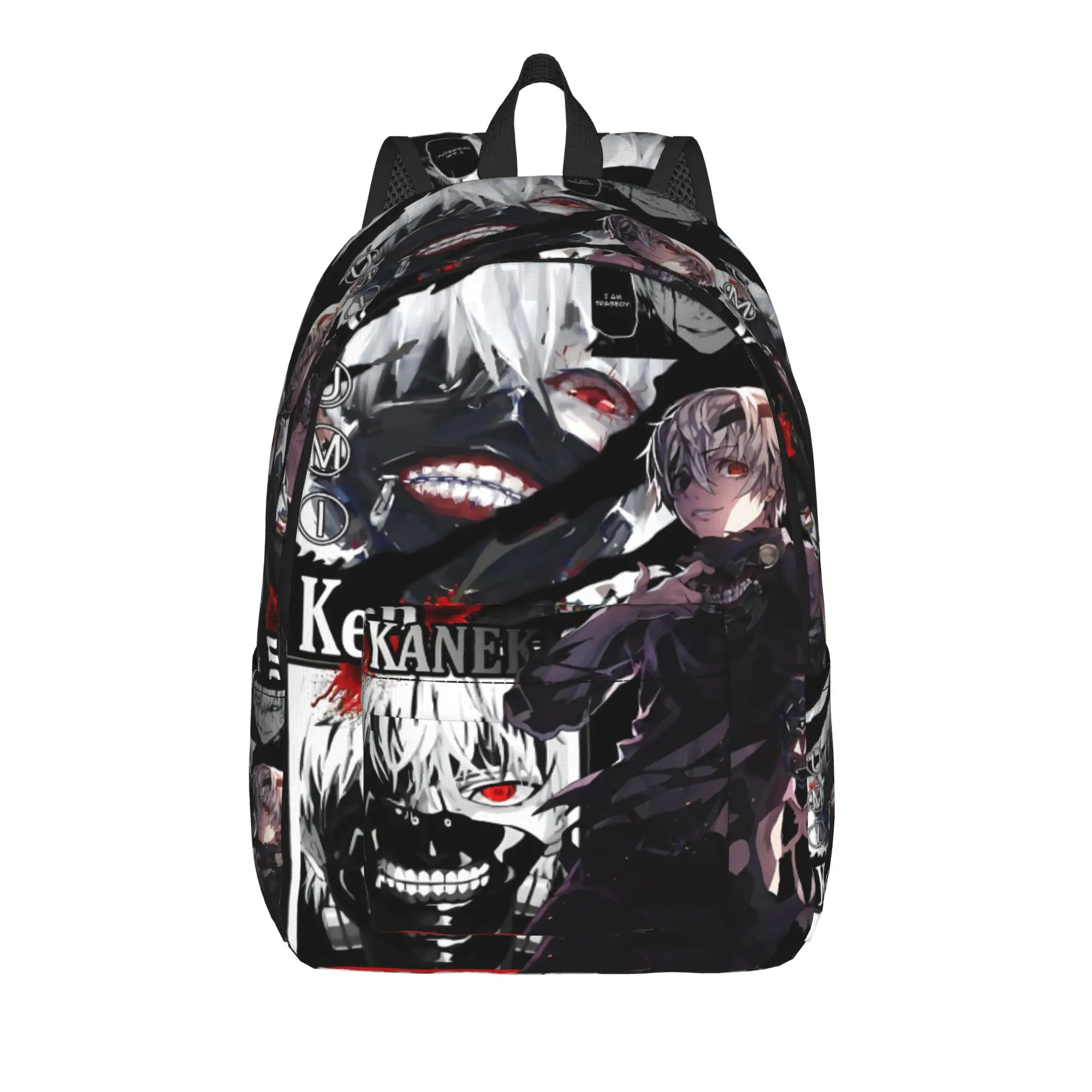 Fashion Halloween Tokyo Ghoul Kaneki Backpack  Mochilas Light Camping Retro Washable Rucksack