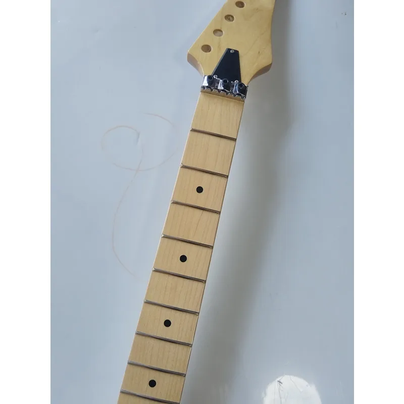 24 Frets inlay dots Wood color Electric Guitar maple Neck guitar strings lock Guitar Accessories Parts Wholesale