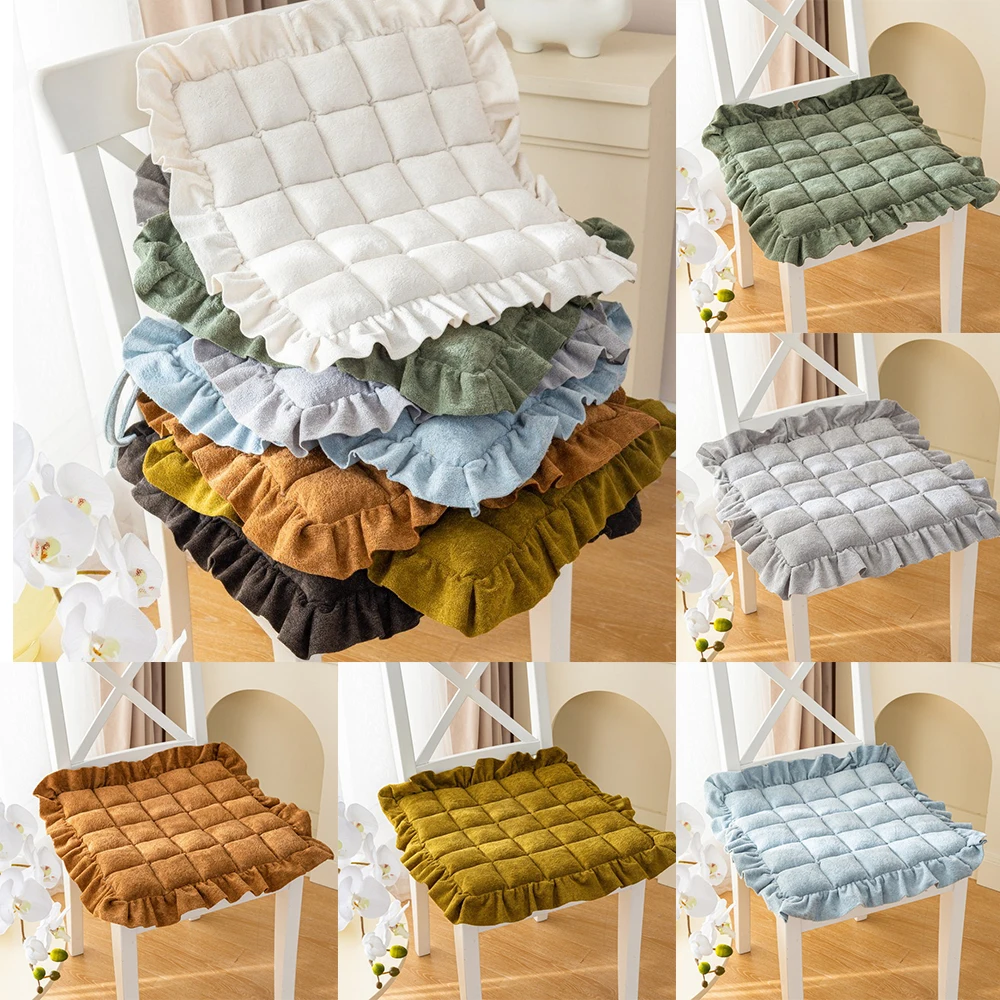 

Super Soft And Comfortable Plush Chair Cushion With Fixed Rope Non Slip Four season universal Seat Cushion Glider Swing Cushions