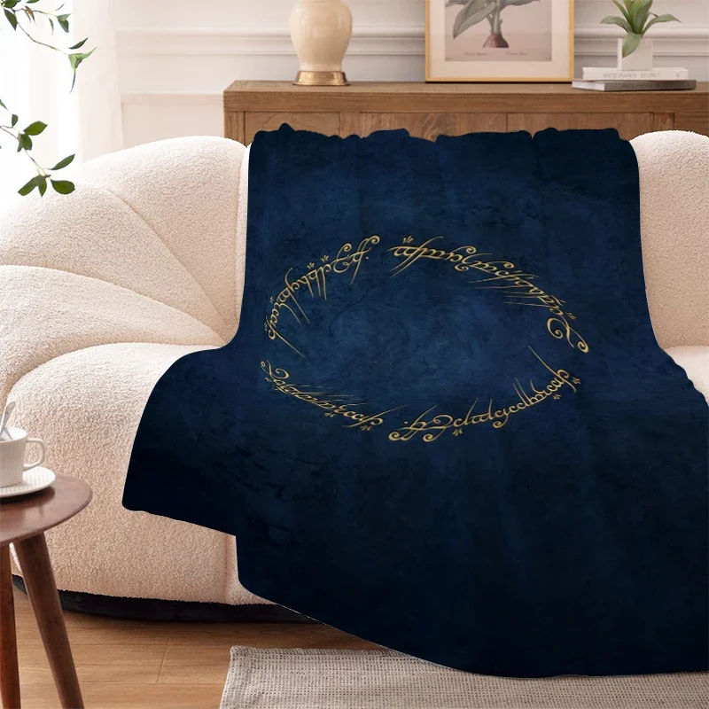 Camping Blanket Sofa Winter King Size The L-Lord of The R-Rings Bed Fleece Custom Nap Fluffy Soft Blankets Microfiber Bedding