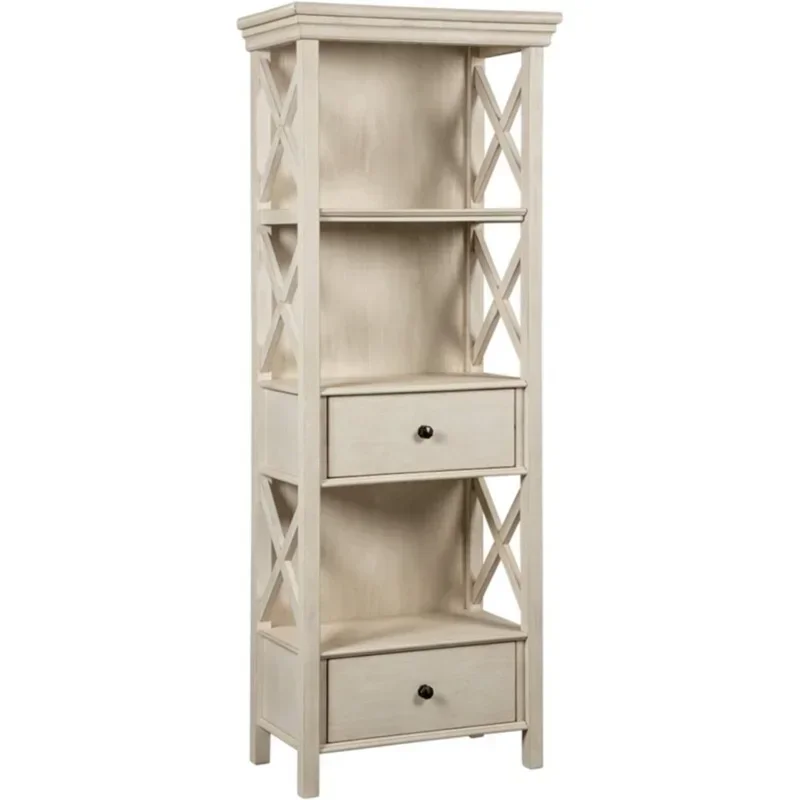 Signature Design by Ashley Bolanburg Cottage Chic Display Cabinet or Bookcase, Antique White