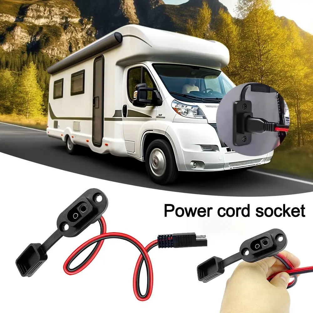 

SAE Power Cord Socket 12AWG SAE Power Socket SAE Universal SAE Quick Connect 2 Pin Weatherproof Solar Panel Mount