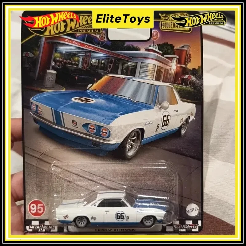 

Подлинные автомобили Hot Wheels премиум-класса Boulevard 66 CHEVROLET CORVAIR 1:64, литая под давлением модель автомобиля, сплав, коллекционные игрушки для мальчиков, подарок