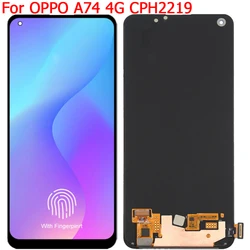 Original A74 4G LCD For OPPO A74 LCD Screen Display With Frame 6.43