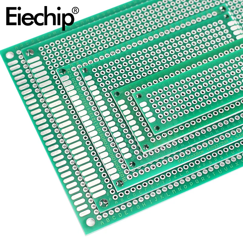 5PCS Double Sided Prototype Boards Green Pcb Board DIY Printed Circuit 2*8CM,3*7CM,4*6CM,5*7CM,6* 8 CM,7*9CM