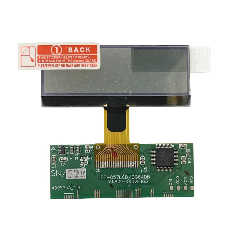 'zebra-stripes'-issue-minor-defects-lcd-alternative-for-yaesu-ft-857-ft-857d-lcd-display-replacement-part