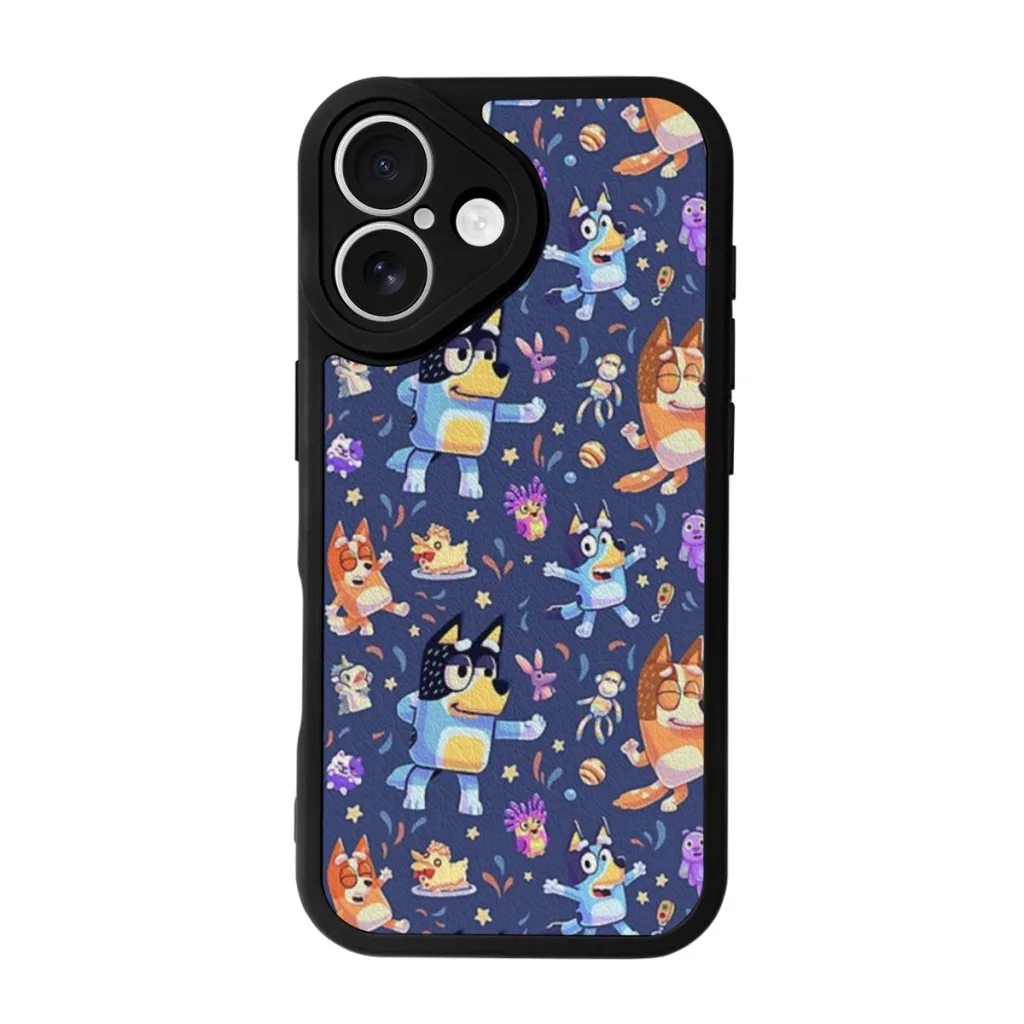 Dance Mode Bingo Bandit Chilli Heeler Phone Case For iPhone 16 Pro Max Silicone Skin Case