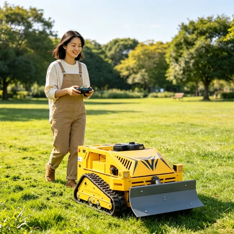 Customized lawn mowers for sale CE Certified Tracked Crawler Mower Remote Control Flail Lawn Mower Machine