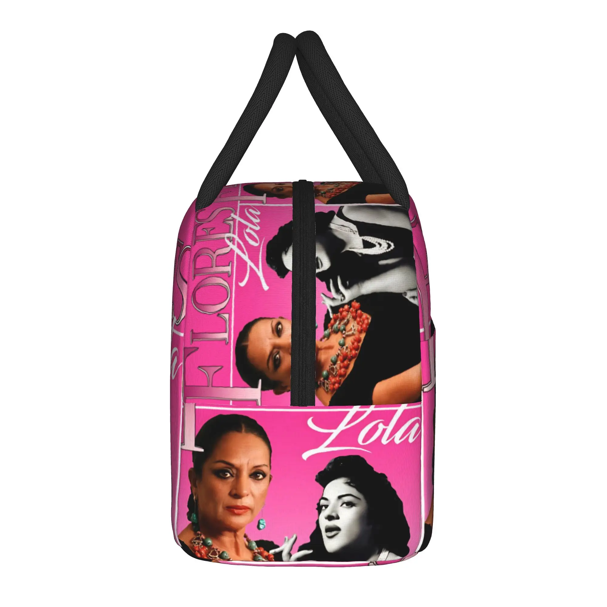 Lola Flores Spanish Dancer Lunch Bag Leisure Lunch Box For Women Travel Portable Cooler Bag Waterproof Thermal Lunch Bags