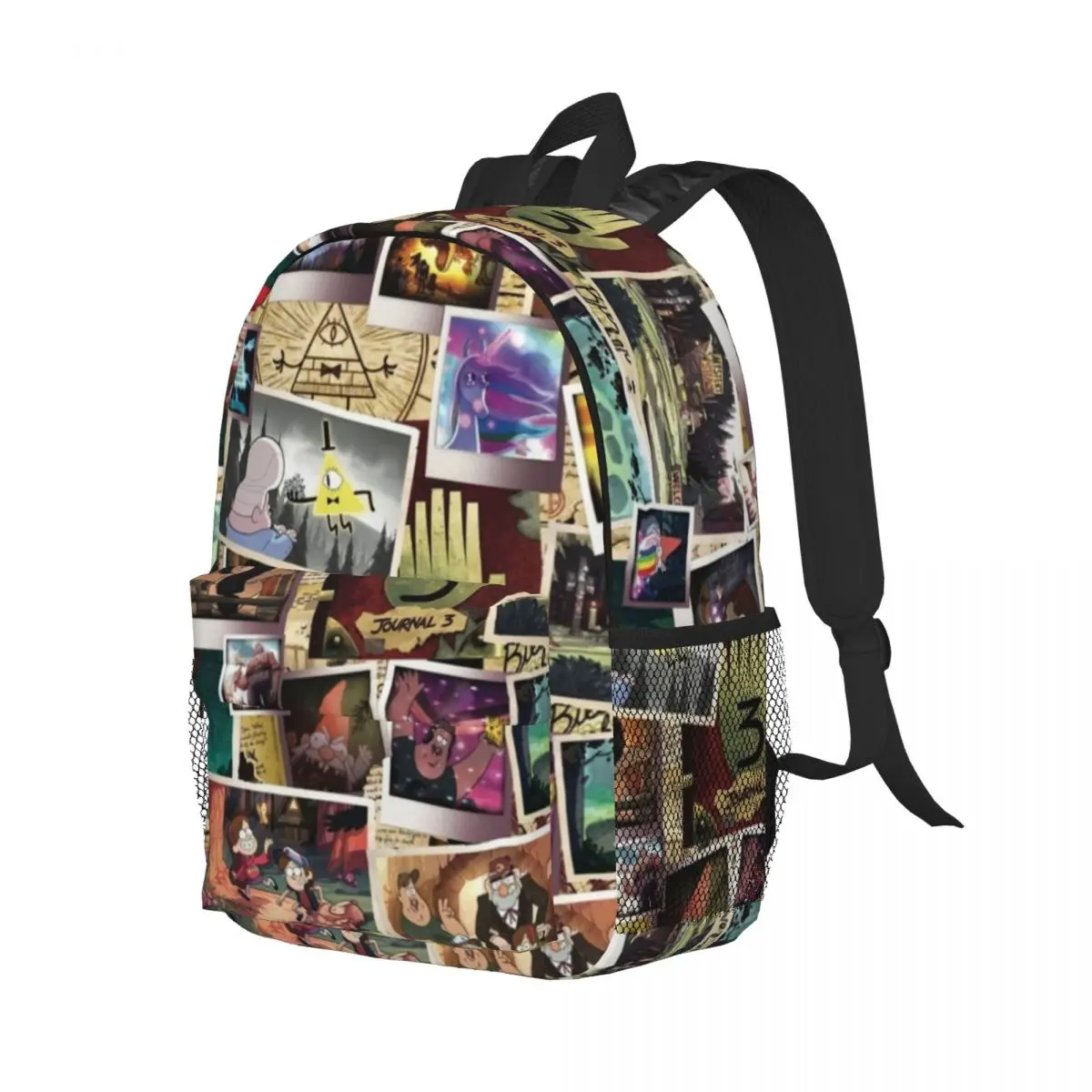 Mochila durável de 15 polegadas Gravity Falls – design leve e ergonômico para conforto e conveniência