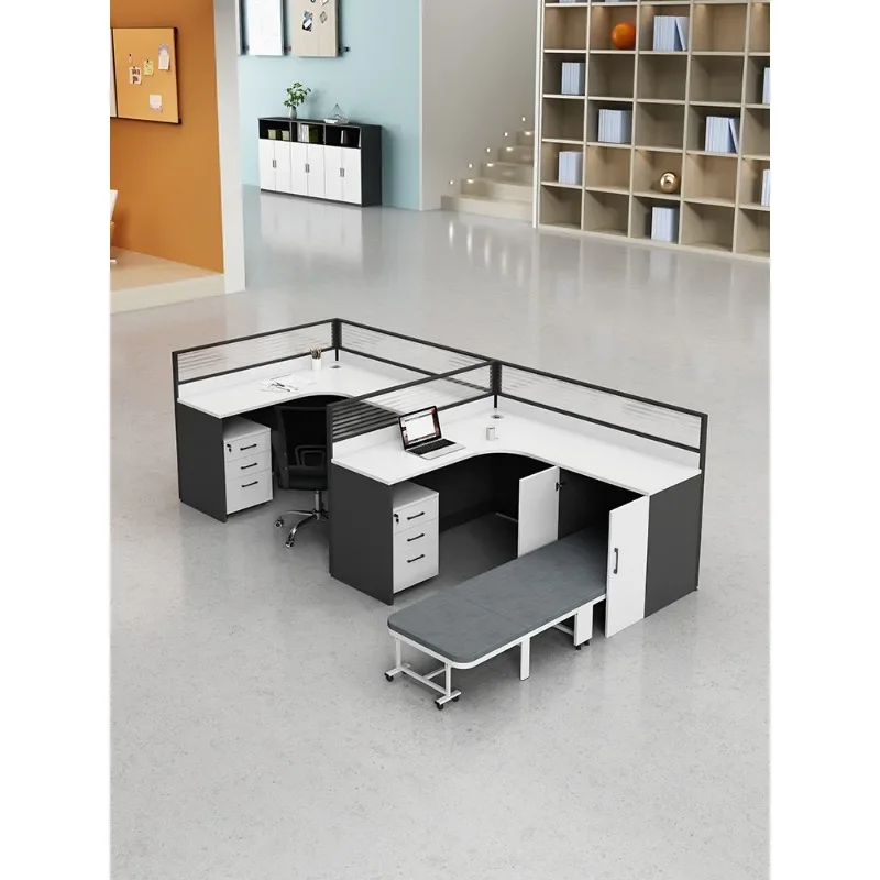 

Modern simple work space, card seat, staff office tables and chairs, partition sales, lunch break bed, staff screen table