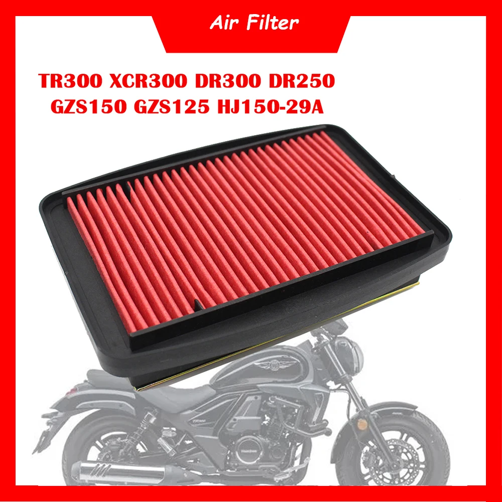 

Motorcycle Engine Air Filter Cleaner Air Intake Filter Element For HAOJUE TR300 XCR300 DR300 DR250 GZS150 GZS125 HJ150-29A