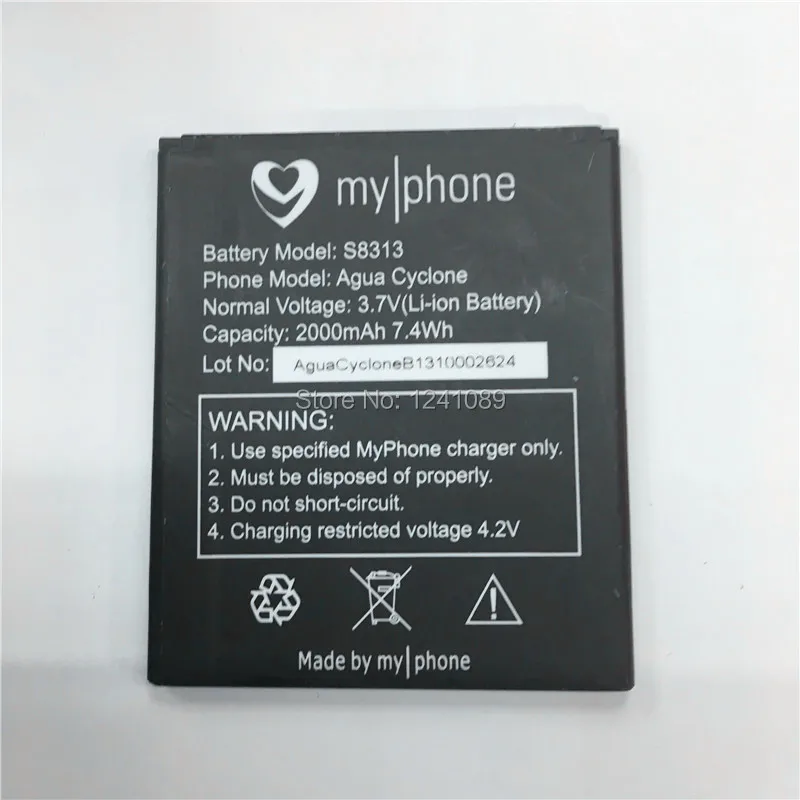 

YCOOLY For Myphone S8313 Battery 2000mAh Long Standby Time For Myphone Agua Cyclone Battery