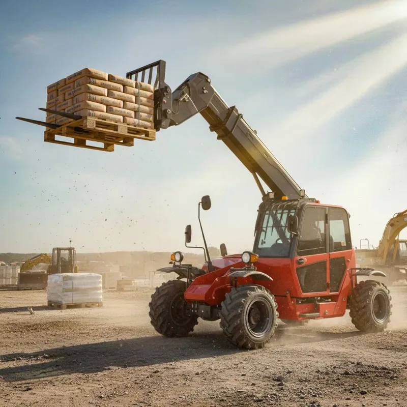 Telescopic Handler 3.5 Ton Diesel Telescopic Forklift Truck Heavy Object Handling Telehandler Forklift Quick Delivery