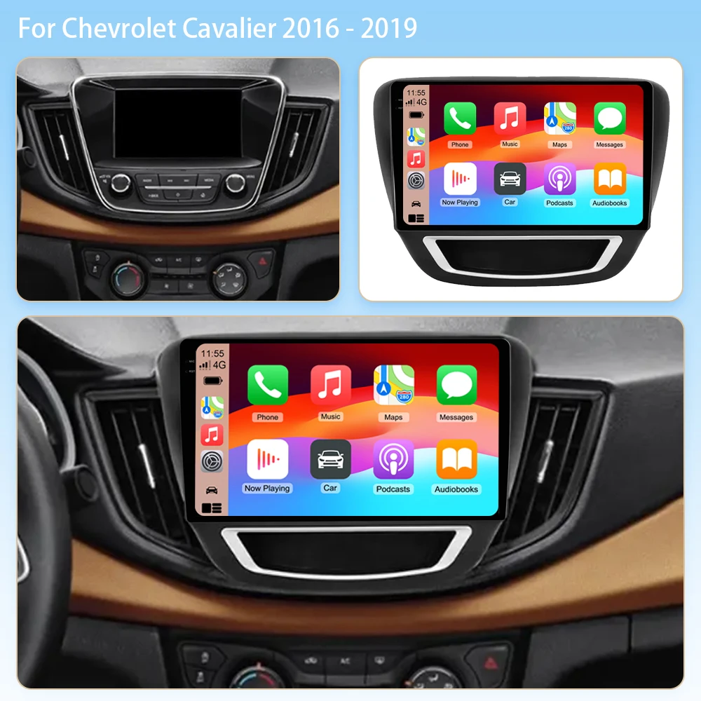 Android 16 Car Radio For Chevrolet CAVALIER 2016 2017 2018 2019 Carplay Auto GPS Multimedia 2 Din Head Unit Player Video Stereo