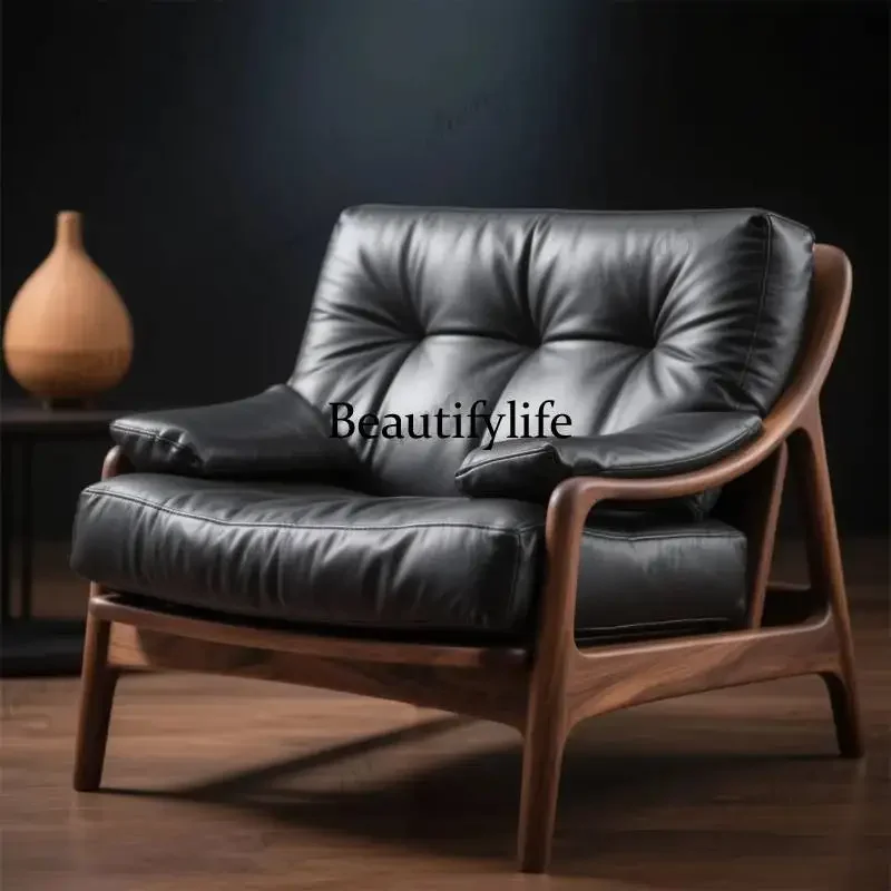 NQ52  Modern Classic Living Room Chairs Nordic Relax Designer Adults Recliner Chair Balcony Comfort Leisure Furniture Home