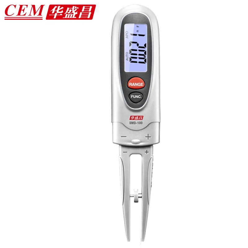 

Тестер электронных компонентов CEM Huashengchang, цифровой мультиметр, ручка для проверки емкости диода сопротивления SMD-100