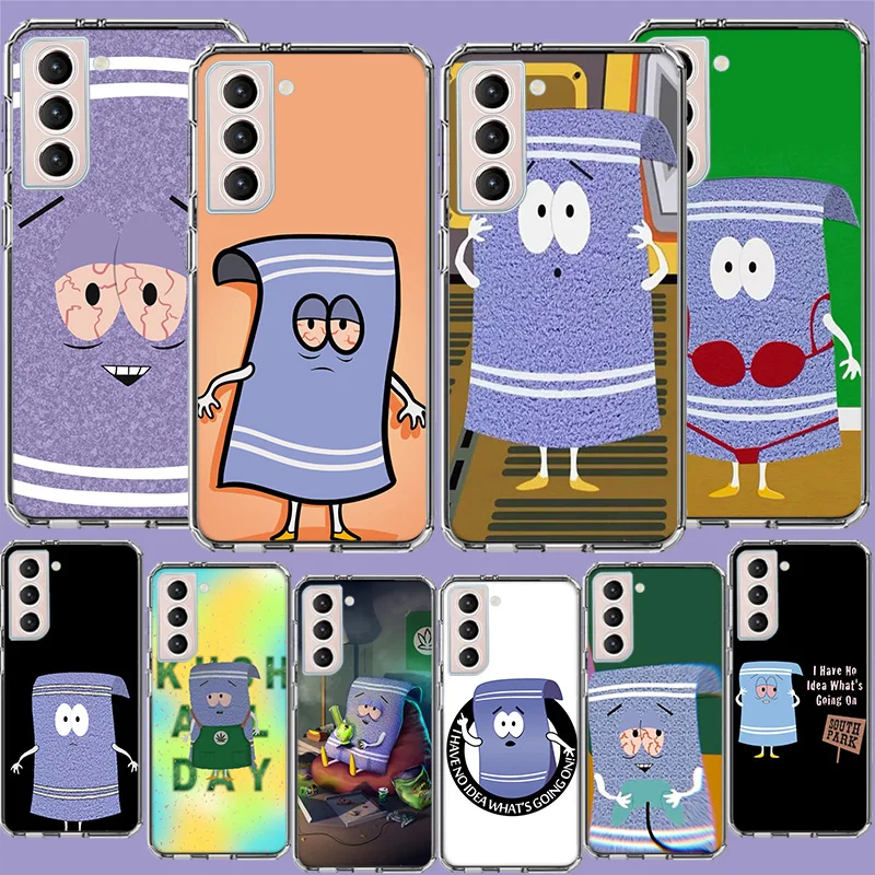 S-South Park T-Towelie Phone Case For Samsung Galaxy S25 Edge S24 S23 FE S21 S20 S10 Plus S22 S26 Ultra Cover Clear Cases TPU Ca