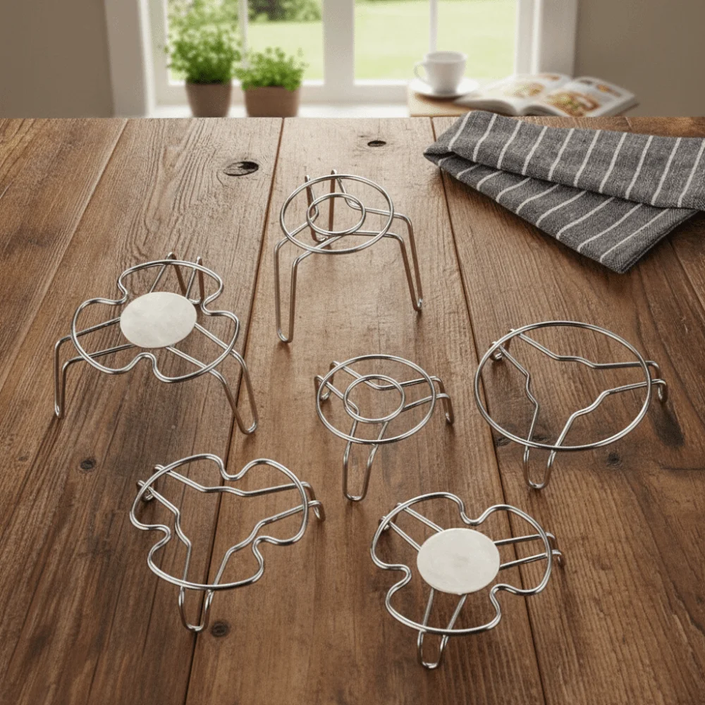 Multifunctional Steam Rack Raised Leg Structure Compact Mini Steam Rack Heat Resistant Reusable Steaming Rack Small Pot Cooking