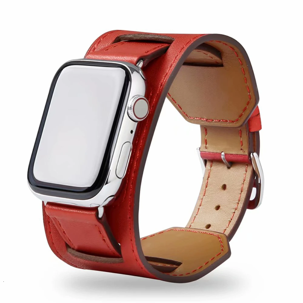 Кожаный ремешок для Apple Watch Band 49 мм 45 мм 41 мм 44 мм 46 мм 42 мм Браслет iWatch Series Ultra 10 9 8 7 6 5 4 3 SE Ремень