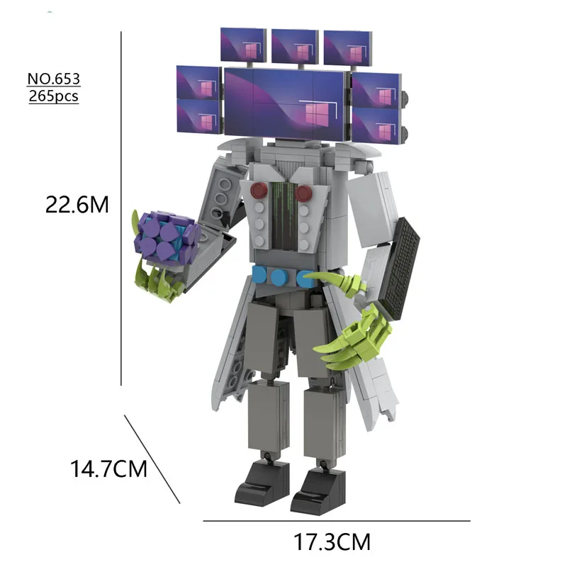 Skibidi Toilet Man vs. Monitor bloque de construcción, juguete para niños, caliente, nuevo