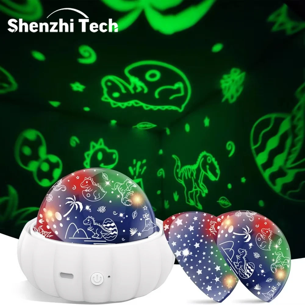 Star Moon Projector Night Lights, LED Unicorn Atmosphere Light for Gifts, Kids, Child Sleep Peace, Christmas, Home Decoration