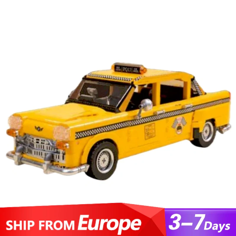 Creative Expert MOC Pantasy 85017 New York Taxi Car Model 1800PCS Building Blocks Brick Puzzle Toys for Children Kids Boys Gift