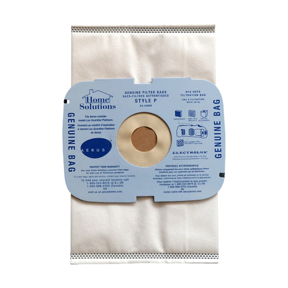 VACUUM BAGS Dust Bags 5pcs 5x Accessories For Style-P Series Vacuum Cleaner For AERUS CANISTER MODEL Brand New