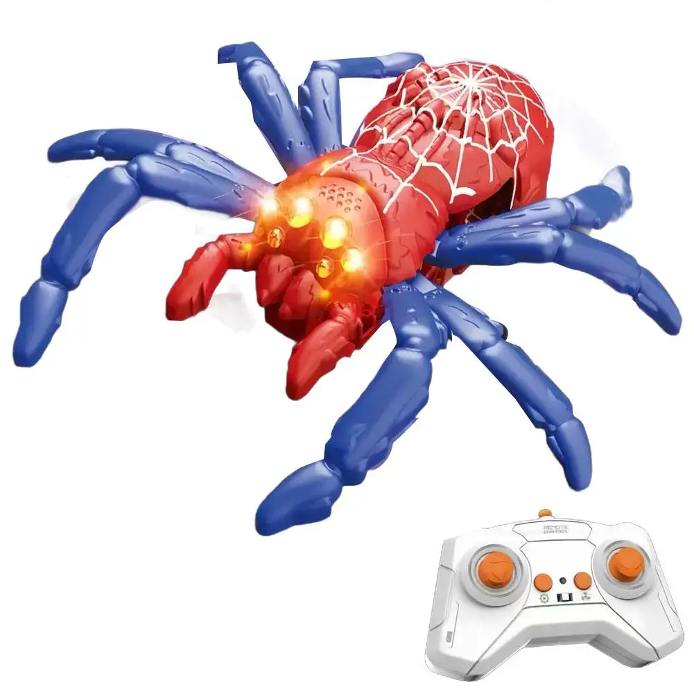 Giocattolo per auto da arrampicata su parete con ragno telecomandato, animale rettile lucertola bionico elettrico per bambini, robot strisciante realistico regalo per ragazzi
