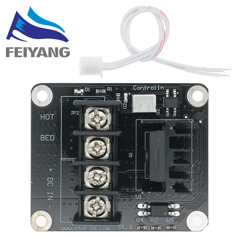 New 3D printer Hot Bed MOSFET Power Expansion Board / Heat bed Power Module For Anet A8 A6 A2 Compate Black Ramps 1.4