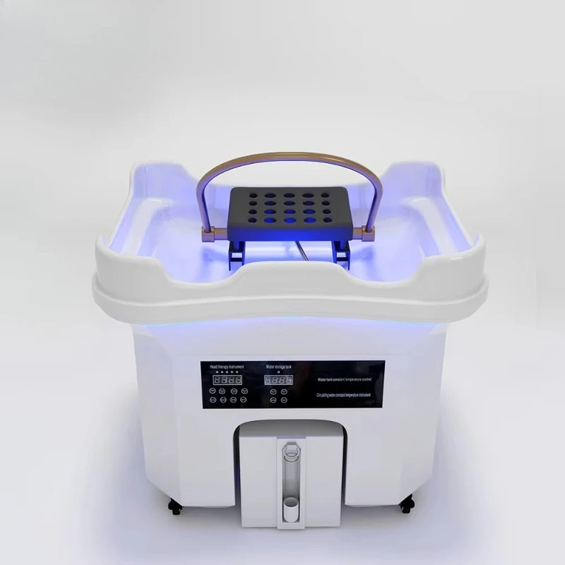 Detachable Salon Hair Washing Basin Water Circulation Fumigation System for Ear Care Hair Treatment Head Therapy