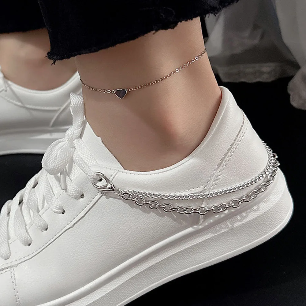 Eye Catching Shoe Chains For Boots Heart Star Fashion Creative Jewelry Shoe Chain Casual Shoes Ornament Unisex Shoes Accessories