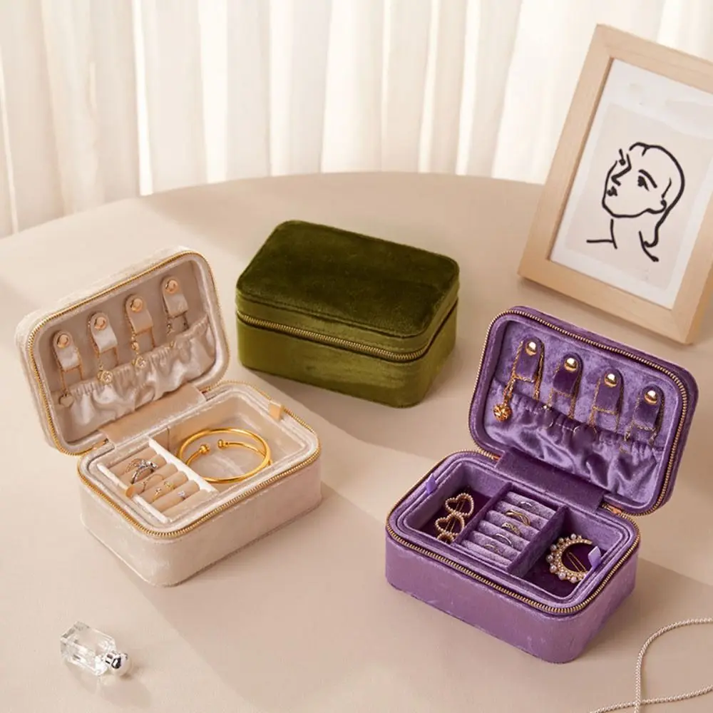

Detachable Jewelry Packing Bag Rings Necklace Large Capacity Velvet Jewelry Holder Bracelet Earrings Organizer