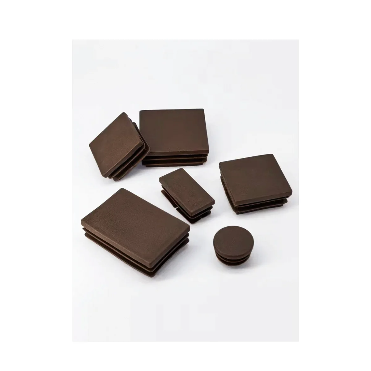 

4/10pcs Coffee Round/Square Plastic Blanking End Caps Chair Legs Tube Pipe Inserts Plug Dust Cover Furniture Accessories
