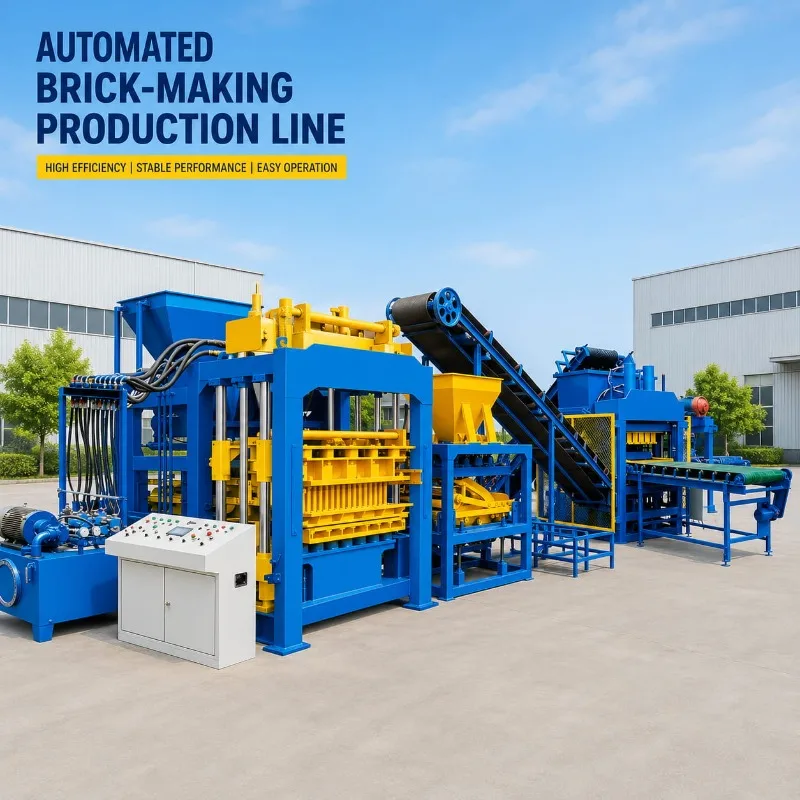 Heavy Duty Block Production Line Fully Automatic Concrete Brick Machine Customized for Hollow Interlock Paver Blocks