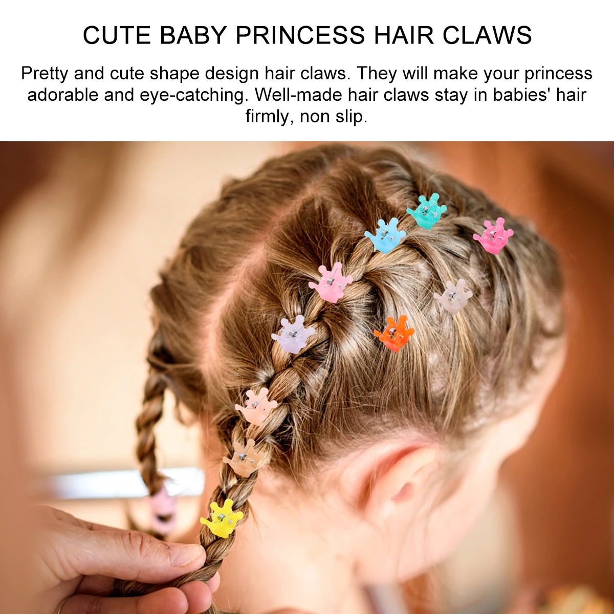 

40 Pcs Little Girls Hair Accessories Claw Baby Clips Clamps Cute Mini