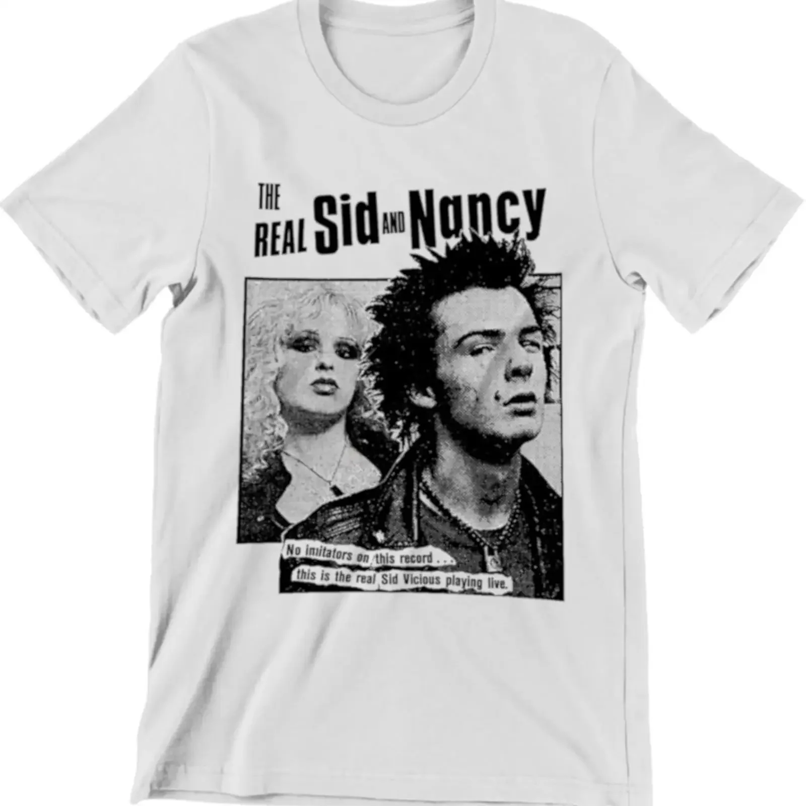 The Real Sid and Nancy Vicious Punk Rock Vintage T Shirt Casual Retro Music Band vintage Washed streetwear Slightly homme