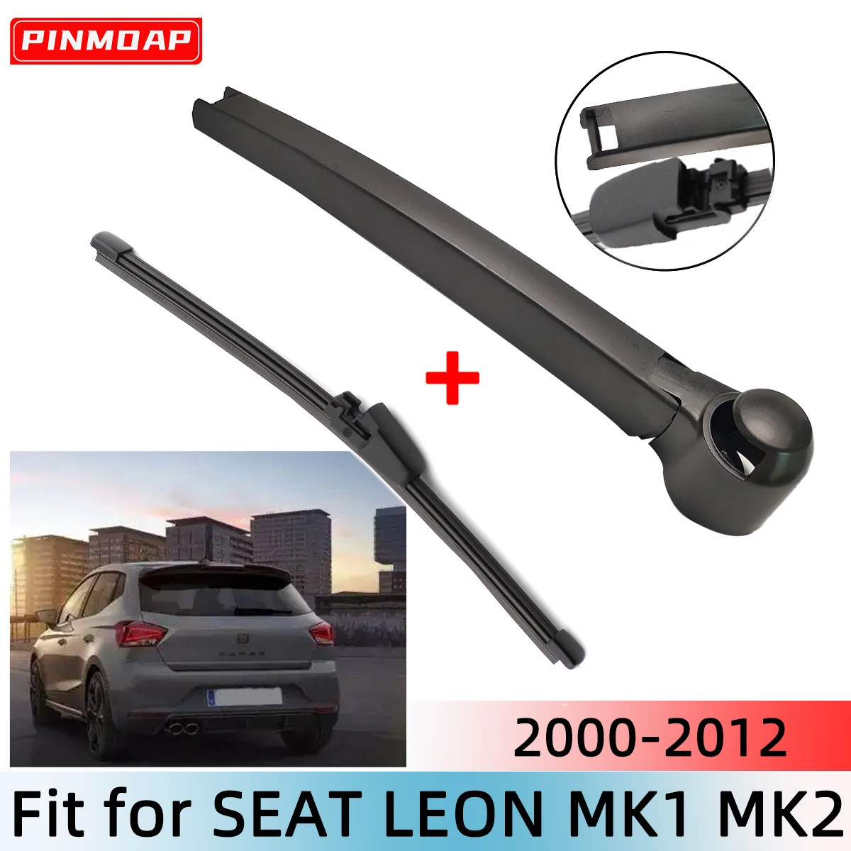 1/2PCS Hinten Wischer Klinge Wischer Arm Für SEAT LEON MK1 MK2 2000--2012 Windschutzscheibe Windschutz hinten Fenster