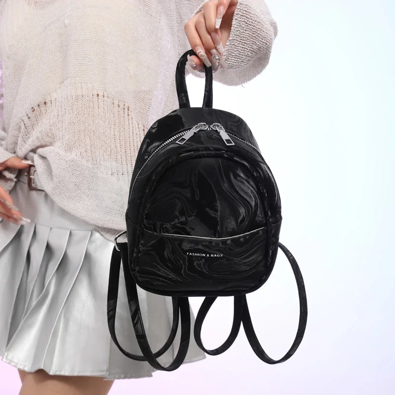 Interior Compartment Commuting Fashion Backpacks PU Solid Zipper Ladies Bags on Sale 2024 Fashion Exquisite Fashion Backpacks