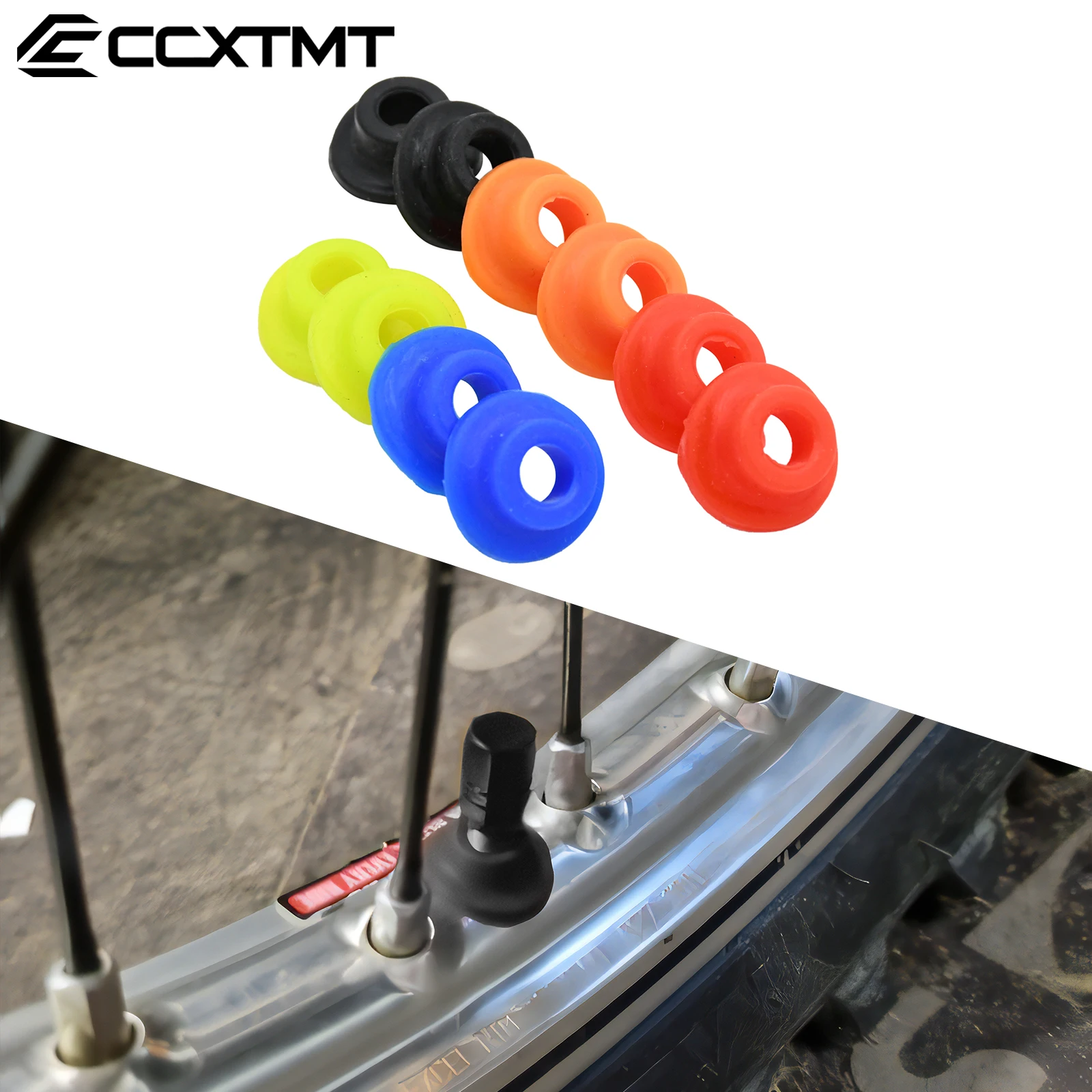 Motorcycle Universal Silicone Air Valve Dust Mud Guards Mouth Washers Seal Gasket For Yamaha Kawasaki Honda KTM Suzuki ATV UTV