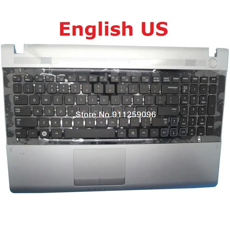 

Laptop PalmRest&Keyboard For Samsung RV511 RV515 RV520 English US Russia RU Italy IT Slovenian SL SV Upper Case Touchpad New