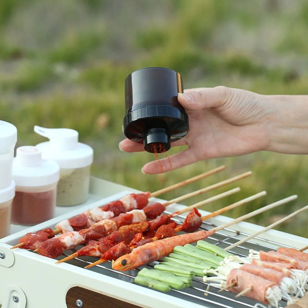 

4pcs Seasoning Bottle Stackable Barbecue Seasoning Box 100ml Household Spice Jar PP BBQ Spices Box Pepper